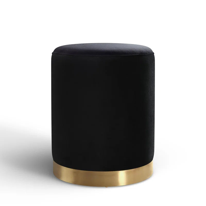 Kazoo Gold Base Upholstered Ottoman