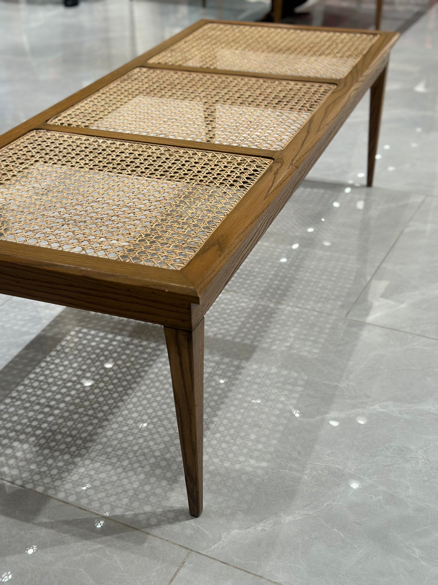 Rattan bench