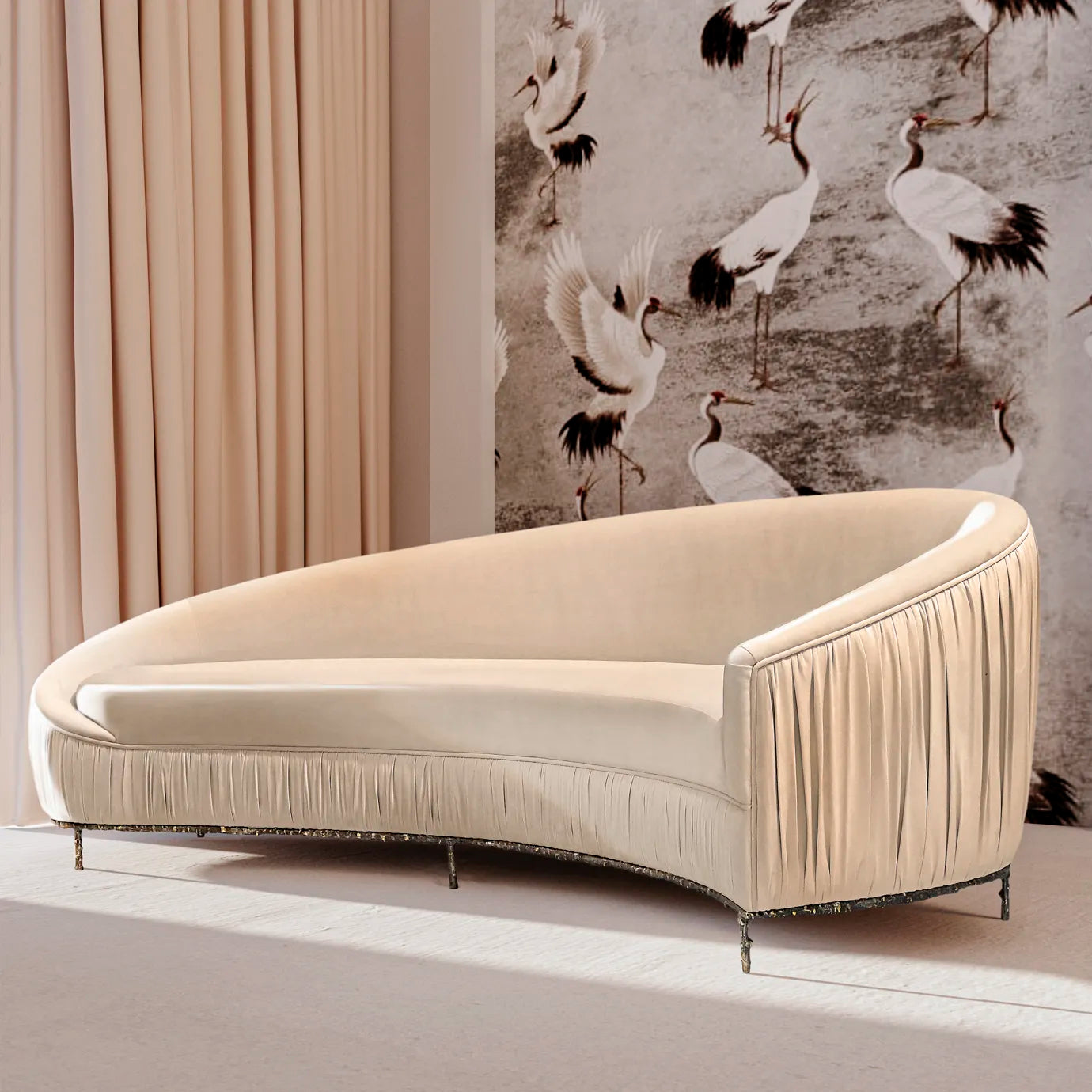 Vamp Metal Base Sofa